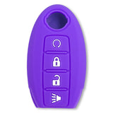 Nissan 16-26 Titan & Frontier 1-Piece 100% Silicone Rubber 3-Button & 4-Button Key Fob Cover - Multiple Colors
