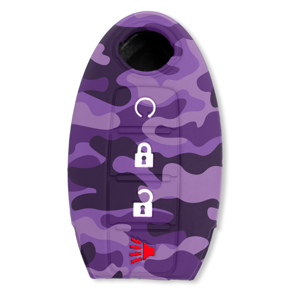 Nissan 16-26 Titan & Frontier 1-Piece 100% Silicone Rubber 3-Button & 4-Button Key Fob Cover - Multiple Colors