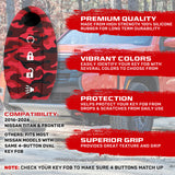 Nissan 16-26 Titan & Frontier 1-Piece 100% Silicone Rubber 3-Button & 4-Button Key Fob Cover - Multiple Colors
