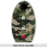 Nissan 16-26 Titan & Frontier 1-Piece 100% Silicone Rubber 3-Button & 4-Button Key Fob Cover - Multiple Colors
