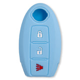 Nissan 16-26 Titan & Frontier 1-Piece 100% Silicone Rubber 3-Button & 4-Button Key Fob Cover - Multiple Colors