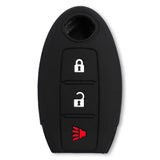 Nissan 16-26 Titan & Frontier 1-Piece 100% Silicone Rubber 3-Button & 4-Button Key Fob Cover - Multiple Colors