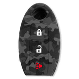 Nissan 16-26 Titan & Frontier 1-Piece 100% Silicone Rubber 3-Button & 4-Button Key Fob Cover - Multiple Colors