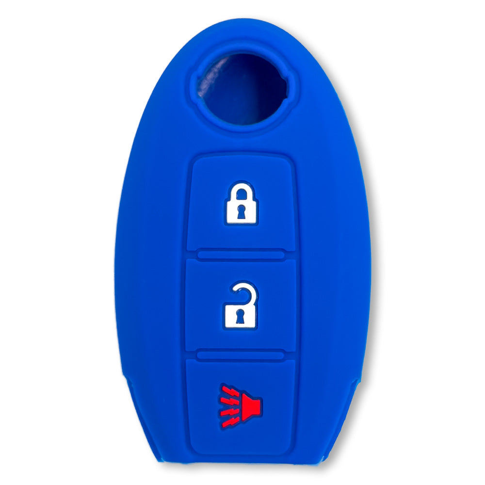 Nissan 16-26 Titan & Frontier 1-Piece 100% Silicone Rubber 3-Button & 4-Button Key Fob Cover - Multiple Colors