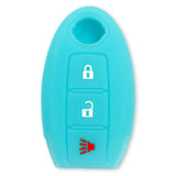 Nissan 16-26 Titan & Frontier 1-Piece 100% Silicone Rubber 3-Button & 4-Button Key Fob Cover - Multiple Colors