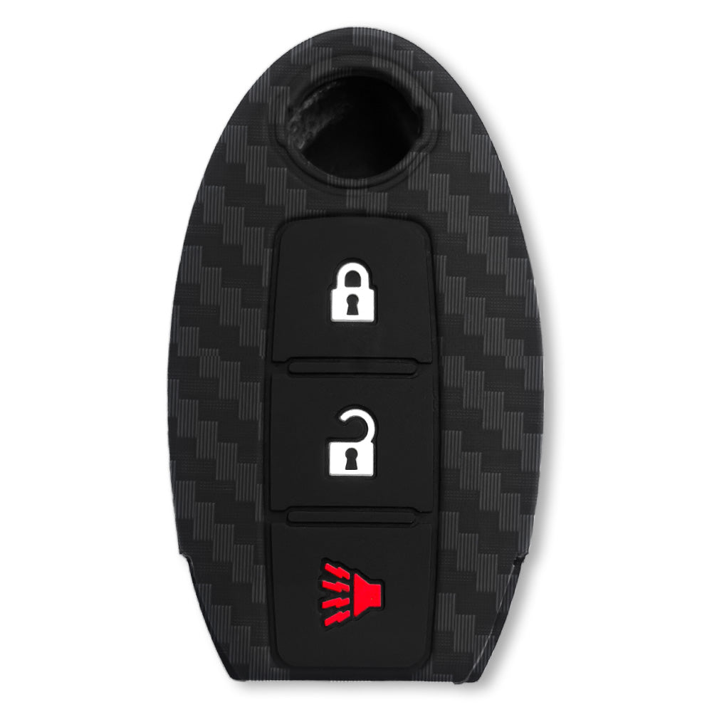 Nissan 16-26 Titan & Frontier 1-Piece 100% Silicone Rubber 3-Button & 4-Button Key Fob Cover - Multiple Colors