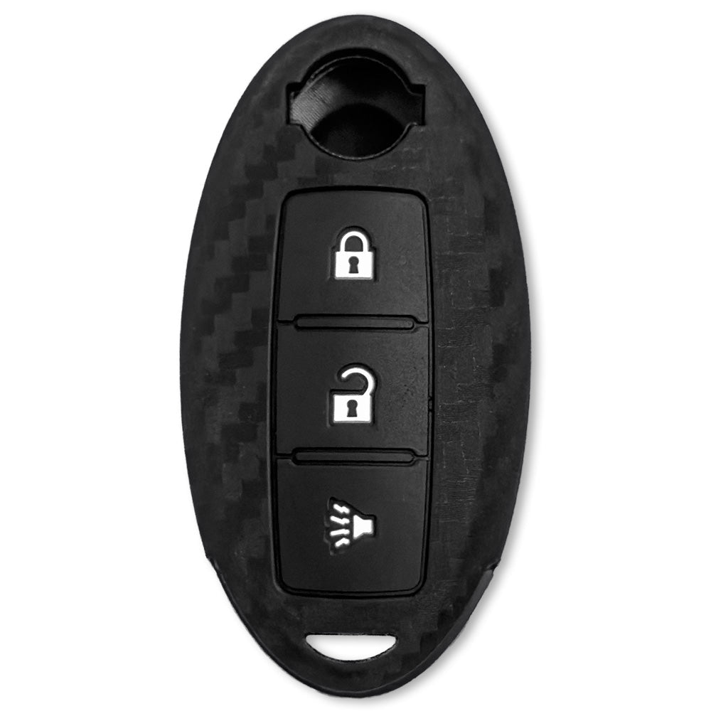 Nissan 16-26 Titan & Frontier 1-Piece 100% Silicone Rubber 3-Button & 4-Button Key Fob Cover - Multiple Colors