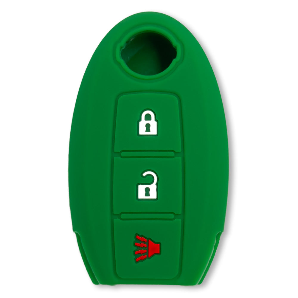 Nissan 16-26 Titan & Frontier 1-Piece 100% Silicone Rubber 3-Button & 4-Button Key Fob Cover - Multiple Colors