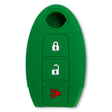 Nissan 16-26 Titan & Frontier 1-Piece 100% Silicone Rubber 3-Button & 4-Button Key Fob Cover - Multiple Colors