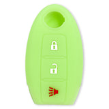 Nissan 16-26 Titan & Frontier 1-Piece 100% Silicone Rubber 3-Button & 4-Button Key Fob Cover - Multiple Colors