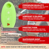 Nissan 16-26 Titan & Frontier 1-Piece 100% Silicone Rubber 3-Button & 4-Button Key Fob Cover - Multiple Colors