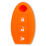 Nissan 16-26 Titan & Frontier 1-Piece 100% Silicone Rubber 3-Button & 4-Button Key Fob Cover - Multiple Colors