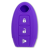 Nissan 16-26 Titan & Frontier 1-Piece 100% Silicone Rubber 3-Button & 4-Button Key Fob Cover - Multiple Colors