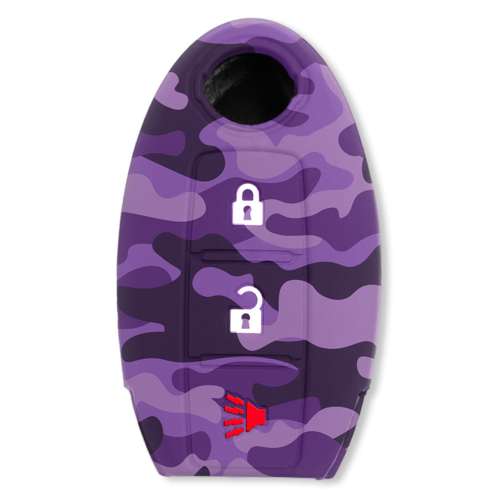 Nissan 16-26 Titan & Frontier 1-Piece 100% Silicone Rubber 3-Button & 4-Button Key Fob Cover - Multiple Colors