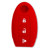 Nissan 16-26 Titan & Frontier 1-Piece 100% Silicone Rubber 3-Button & 4-Button Key Fob Cover - Multiple Colors