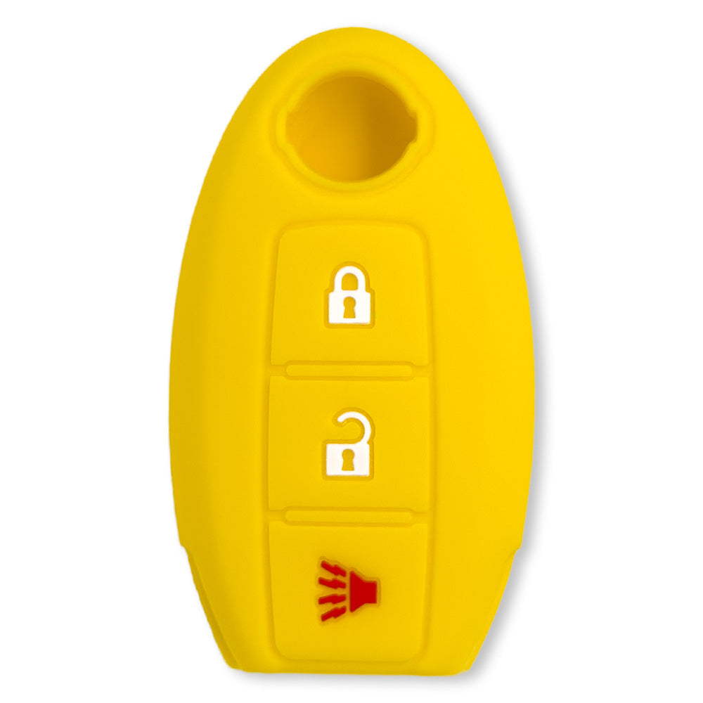 Nissan 16-26 Titan & Frontier 1-Piece 100% Silicone Rubber 3-Button & 4-Button Key Fob Cover - Multiple Colors