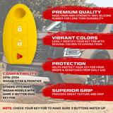 Nissan 16-26 Titan & Frontier 1-Piece 100% Silicone Rubber 3-Button & 4-Button Key Fob Cover - Multiple Colors