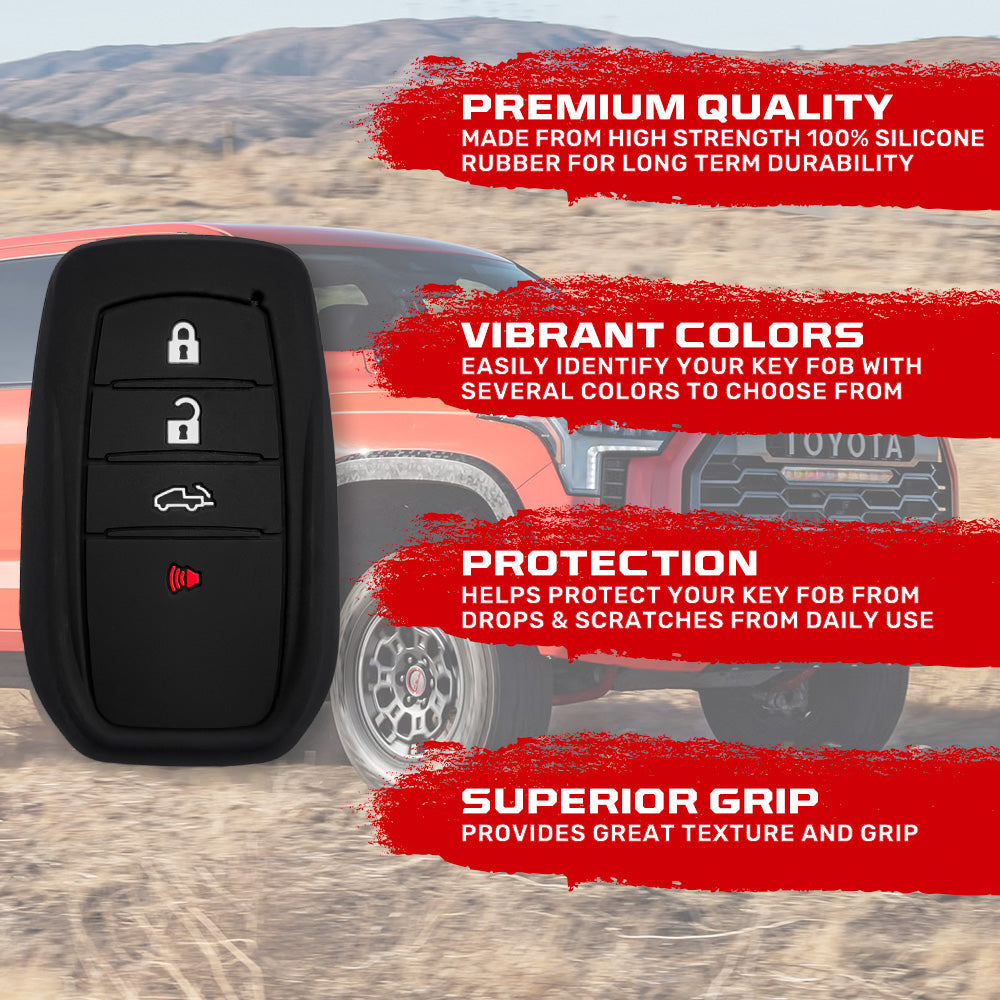 Toyota 21-26 Tundra & Tacoma 1-Piece 100% Silicone Rubber Key Fob Cover - Multiple Colors RECON Toyota 21-26 Tundra & Tacoma 1-Piece 100% Silicone Rubber Key Fob Cover - Multiple Colors Toyota 21-26 Tundra & Tacoma 1-Piece 100% Silicone Rubber Key Fob Cover - Multiple Colors Toyota 21-26 Tundra & Tacoma 1-Piece 100% Silicone Rubber Key Fob Cover - Multiple Colors Toyota 21-26 Tundra & Tacoma 1-Piece 100% Silicone Rubber Key Fob Cover - Multiple Colors