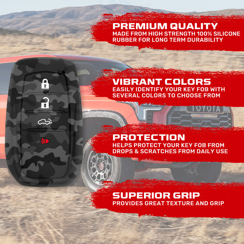 Toyota 21-26 Tundra & Tacoma 1-Piece 100% Silicone Rubber Key Fob Cover - Multiple Colors RECON Toyota 21-26 Tundra & Tacoma 1-Piece 100% Silicone Rubber Key Fob Cover - Multiple Colors Toyota 21-26 Tundra & Tacoma 1-Piece 100% Silicone Rubber Key Fob Cover - Multiple Colors Toyota 21-26 Tundra & Tacoma 1-Piece 100% Silicone Rubber Key Fob Cover - Multiple Colors Toyota 21-26 Tundra & Tacoma 1-Piece 100% Silicone Rubber Key Fob Cover - Multiple Colors