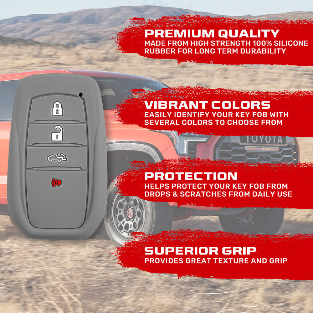 Toyota 21-26 Tundra & Tacoma 1-Piece 100% Silicone Rubber Key Fob Cover - Multiple Colors RECON Toyota 21-26 Tundra & Tacoma 1-Piece 100% Silicone Rubber Key Fob Cover - Multiple Colors Toyota 21-26 Tundra & Tacoma 1-Piece 100% Silicone Rubber Key Fob Cover - Multiple Colors Toyota 21-26 Tundra & Tacoma 1-Piece 100% Silicone Rubber Key Fob Cover - Multiple Colors Toyota 21-26 Tundra & Tacoma 1-Piece 100% Silicone Rubber Key Fob Cover - Multiple Colors