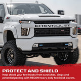 Chevy 20-26 Silverado 2500/3500 Tow Hook Covers 2-Piece Set of Silicone Covers Standard & LED Options - Multiple Colors