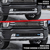 Chevy 20-26 Silverado 2500/3500 Tow Hook Covers 2-Piece Set of Silicone Covers Standard & LED Options - Multiple Colors