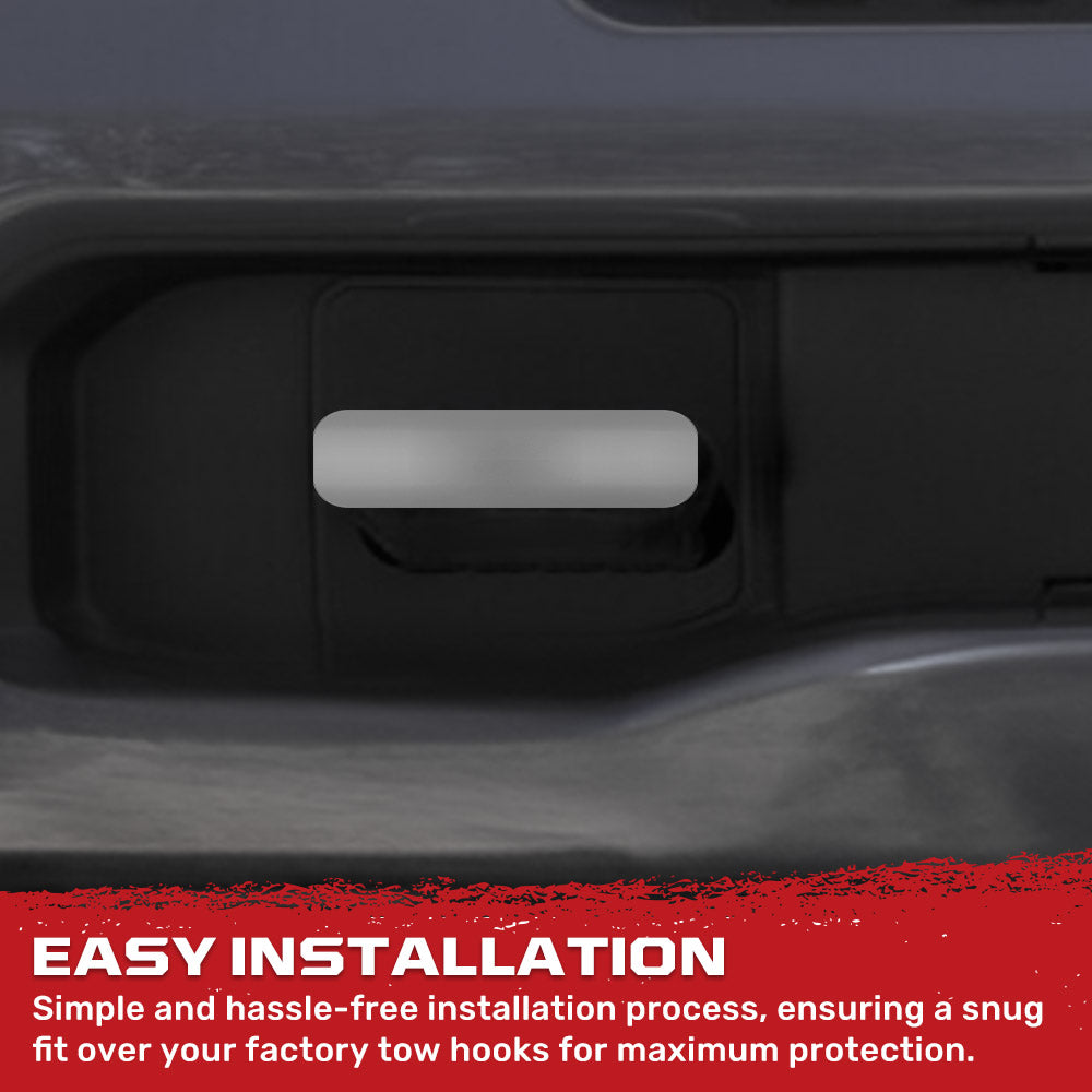 Chevy 20-26 Silverado 2500/3500 Tow Hook Covers 2-Piece Set of Silicone Covers Standard & LED Options - Multiple Colors