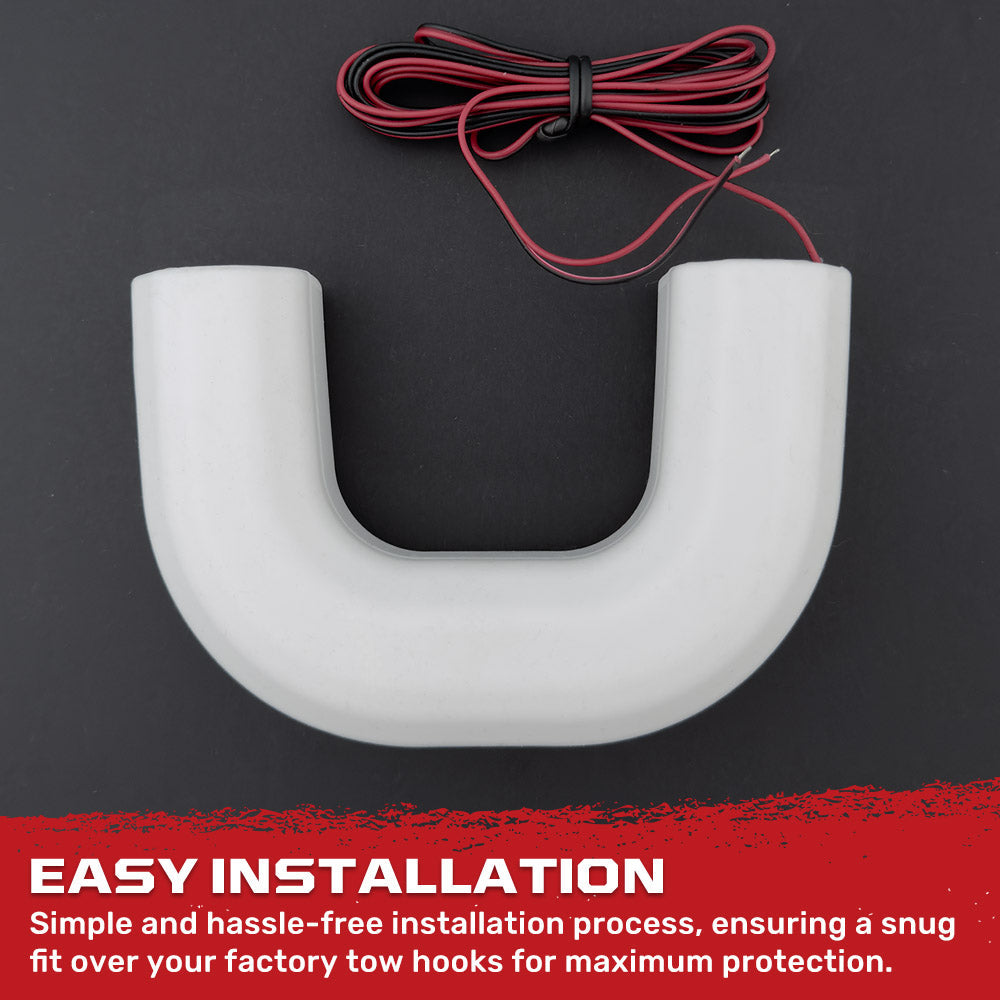Chevy 20-26 Silverado 2500/3500 Tow Hook Covers 2-Piece Set of Silicone Covers Standard & LED Options - Multiple Colors