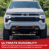 Chevy 20-26 Silverado 2500/3500 Tow Hook Covers 2-Piece Set of Silicone Covers Standard & LED Options - Multiple Colors