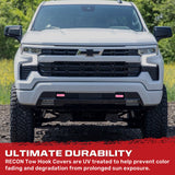 Chevy 20-26 Silverado 2500/3500 Tow Hook Covers 2-Piece Set of Silicone Covers Standard & LED Options - Multiple Colors