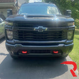 Chevy 20-26 Silverado 2500/3500 Tow Hook Covers 2-Piece Set of Silicone Covers Standard & LED Options - Multiple Colors