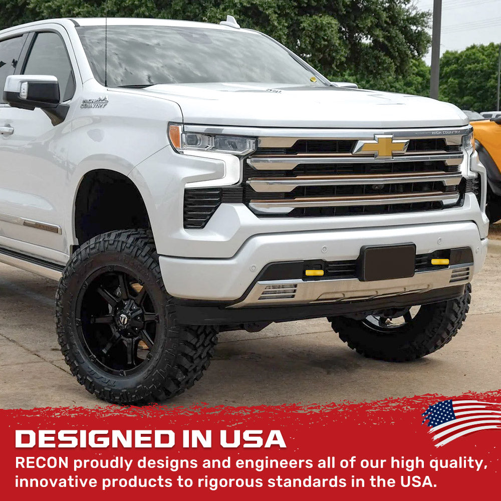 Chevy 20-26 Silverado 2500/3500 Tow Hook Covers 2-Piece Set of Silicone Covers Standard & LED Options - Multiple Colors