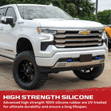 Chevy 20-26 Silverado 1500 Tow Hook Covers 2-Piece Set of Silicone Covers Standard & LED Options - Multiple Colors