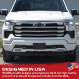 Chevy 20-26 Silverado 1500 Tow Hook Covers 2-Piece Set of Silicone Covers Standard & LED Options - Multiple Colors