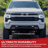 Chevy 20-26 Silverado 1500 Tow Hook Covers 2-Piece Set of Silicone Covers Standard & LED Options - Multiple Colors