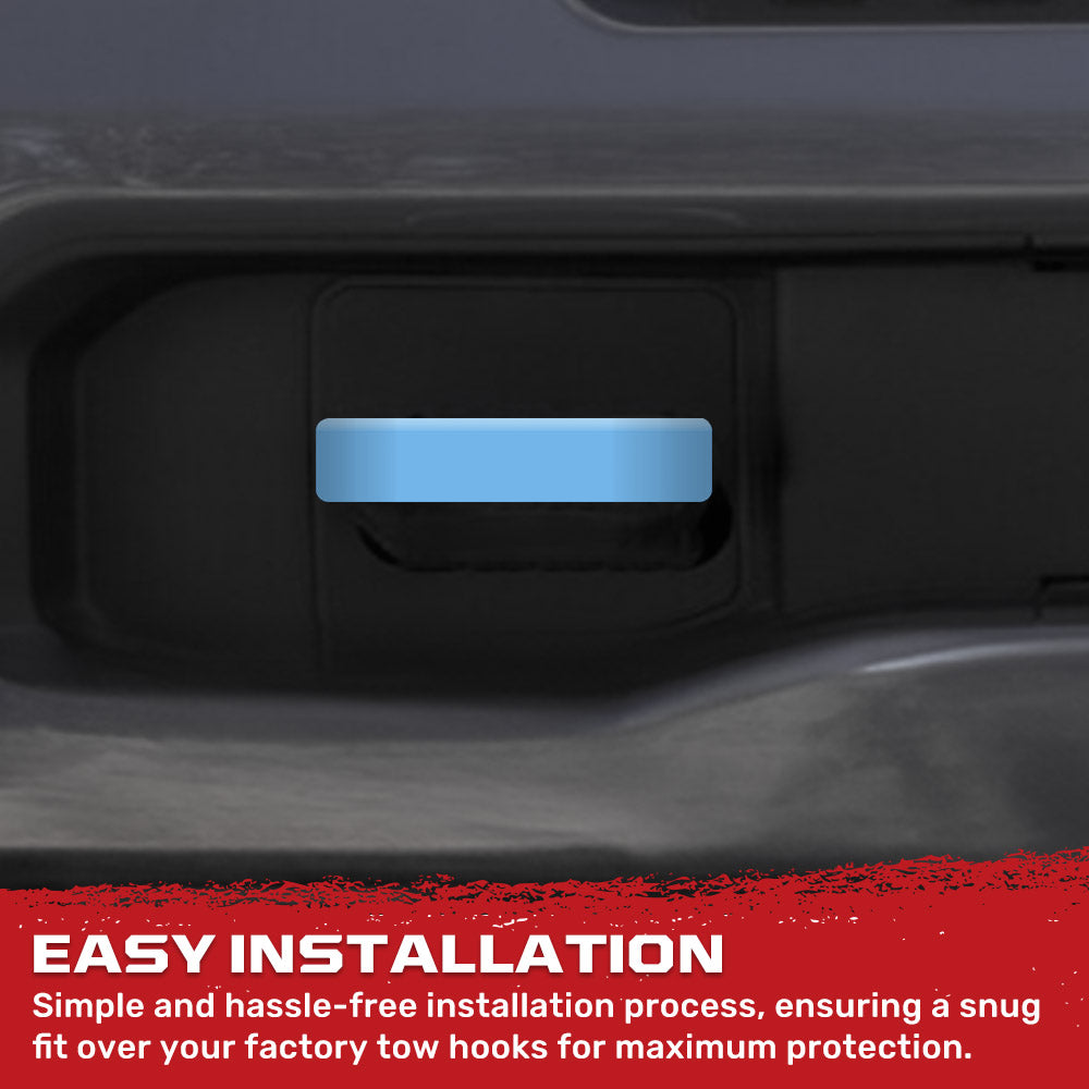 Dodge 19-26 RAM 1500 Tow Hook Covers 2-Piece Set of Silicone Covers Standard & LED Options - Multiple Colors