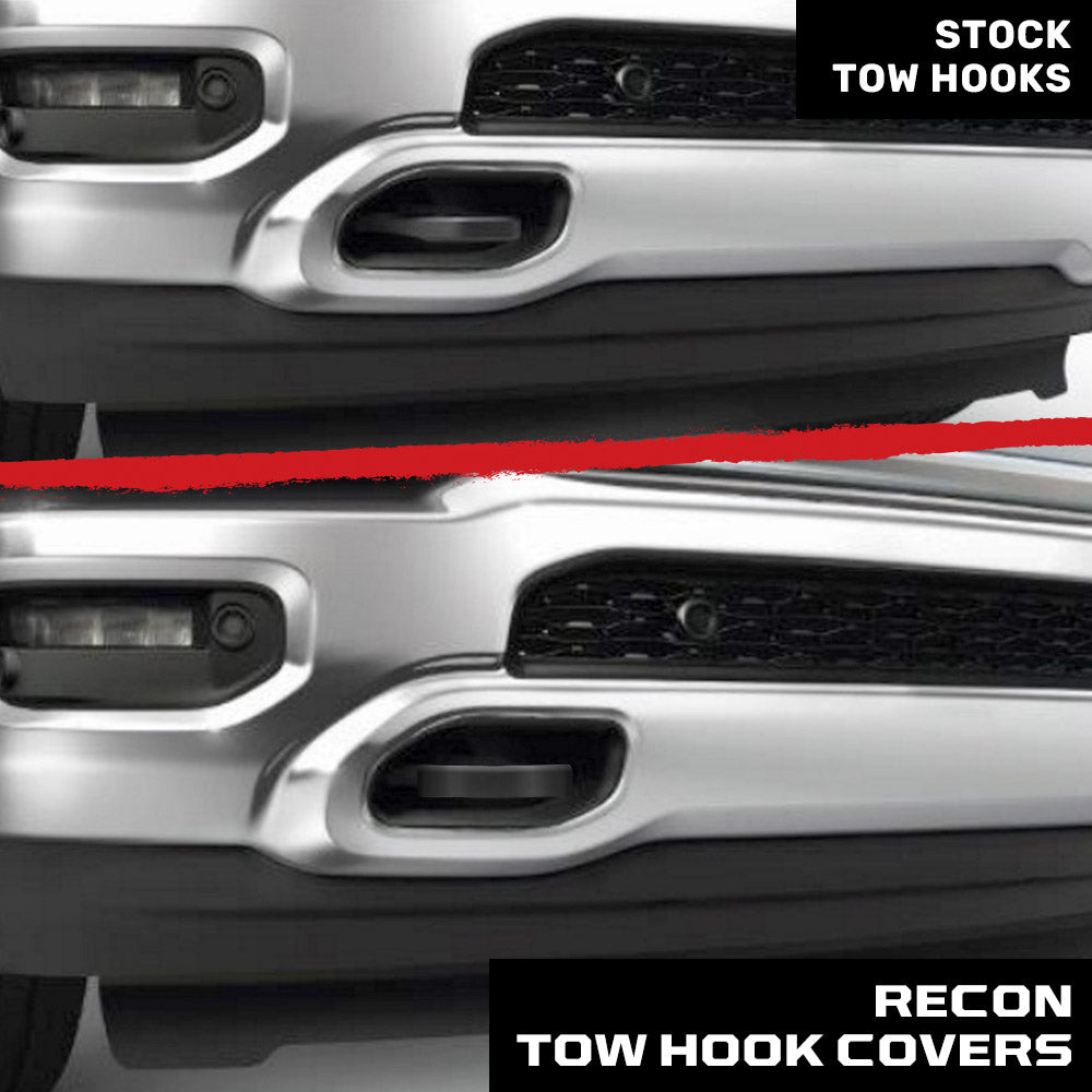 Dodge 19-26 RAM 1500 Tow Hook Covers 2-Piece Set of Silicone Covers Standard & LED Options - Multiple Colors