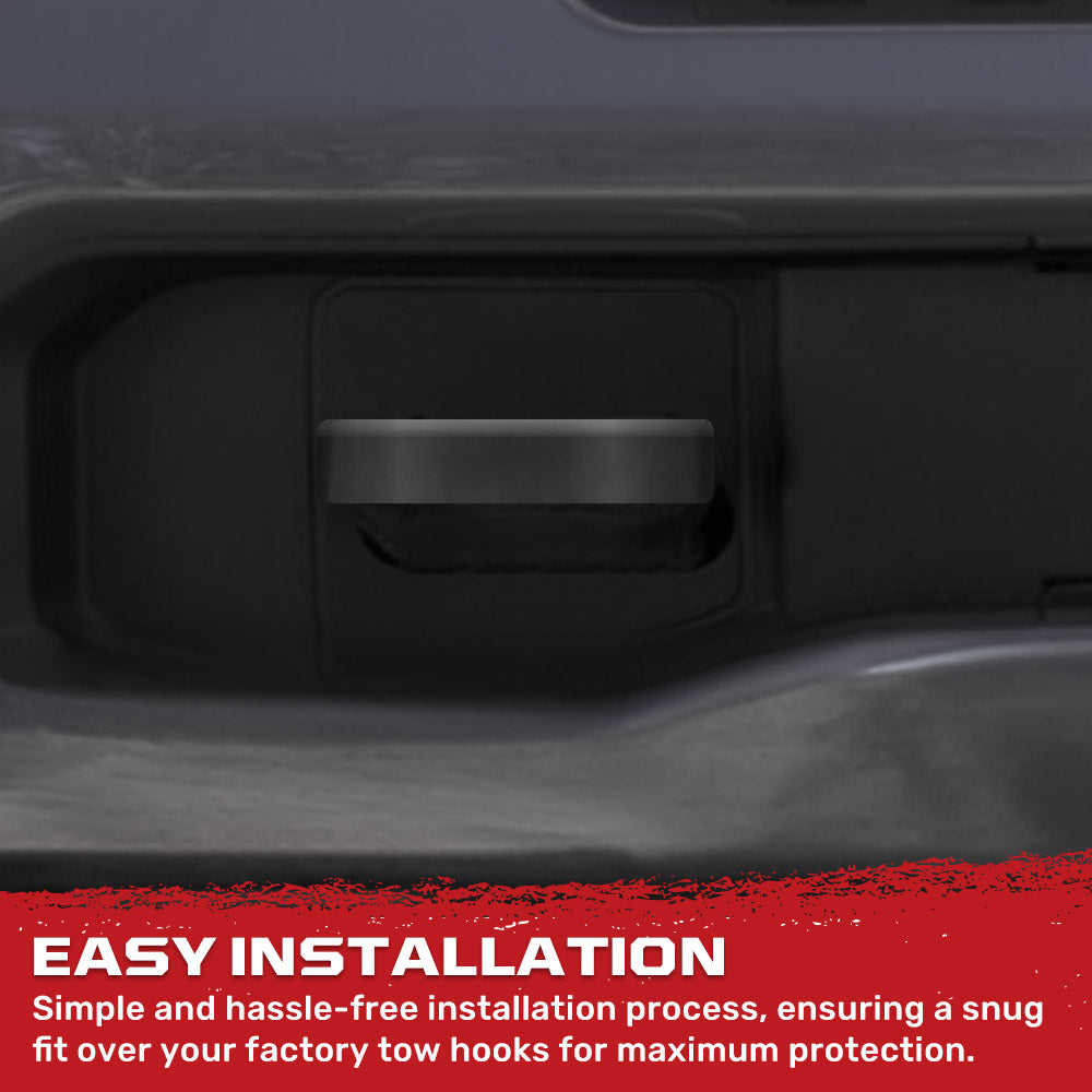 Dodge 19-26 RAM 1500 Tow Hook Covers 2-Piece Set of Silicone Covers Standard & LED Options - Multiple Colors