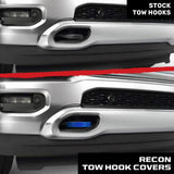 Dodge 19-26 RAM 1500 Tow Hook Covers 2-Piece Set of Silicone Covers Standard & LED Options - Multiple Colors