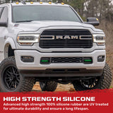 Dodge 19-26 RAM 1500 Tow Hook Covers 2-Piece Set of Silicone Covers Standard & LED Options - Multiple Colors
