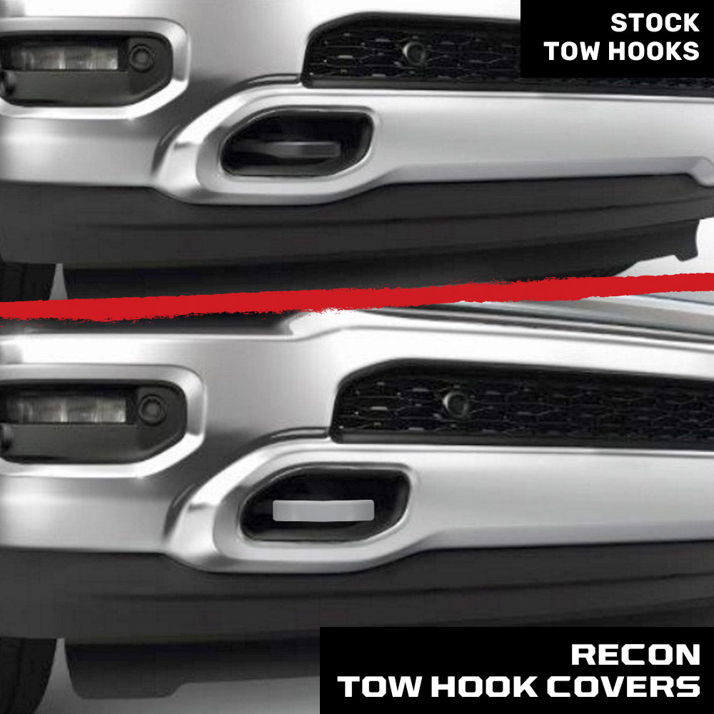 Dodge 19-26 RAM 1500 Tow Hook Covers 2-Piece Set of Silicone Covers Standard & LED Options - Multiple Colors