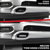 Dodge 19-26 RAM 1500 Tow Hook Covers 2-Piece Set of Silicone Covers Standard & LED Options - Multiple Colors