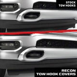 Dodge 21-26 RAM 2500/3500 Tow Hook Covers 2-Piece Set of Silicone Covers Standard & LED Options - Multiple Colors