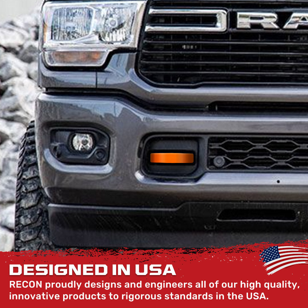 Dodge 21-26 RAM 2500/3500 Tow Hook Covers 2-Piece Set of Silicone Covers Standard & LED Options - Multiple Colors