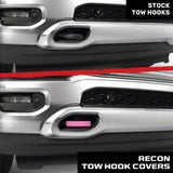 Dodge 21-26 RAM 2500/3500 Tow Hook Covers 2-Piece Set of Silicone Covers Standard & LED Options - Multiple Colors