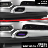 Dodge 21-26 RAM 2500/3500 Tow Hook Covers 2-Piece Set of Silicone Covers Standard & LED Options - Multiple Colors