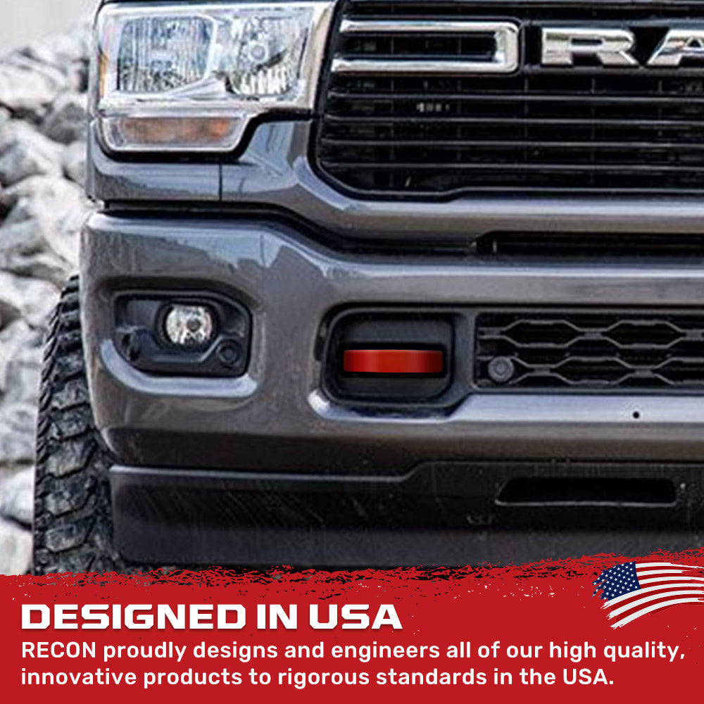 Dodge 21-26 RAM 2500/3500 Tow Hook Covers 2-Piece Set of Silicone Covers Standard & LED Options - Multiple Colors