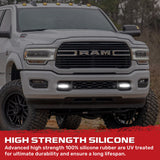 Dodge 19-26 RAM 1500 Tow Hook Covers 2-Piece Set of Silicone Covers Standard & LED Options - Multiple Colors