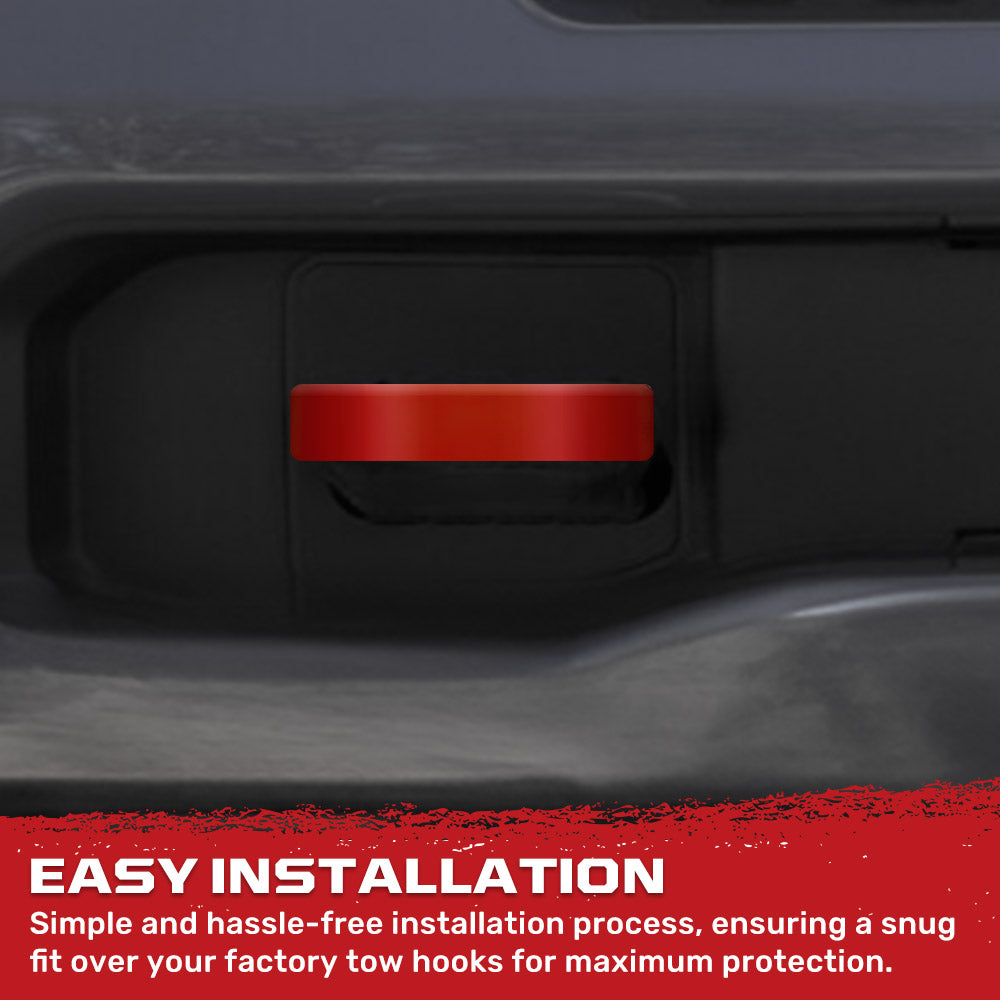 Dodge 19-26 RAM 1500 Tow Hook Covers 2-Piece Set of Silicone Covers Standard & LED Options - Multiple Colors