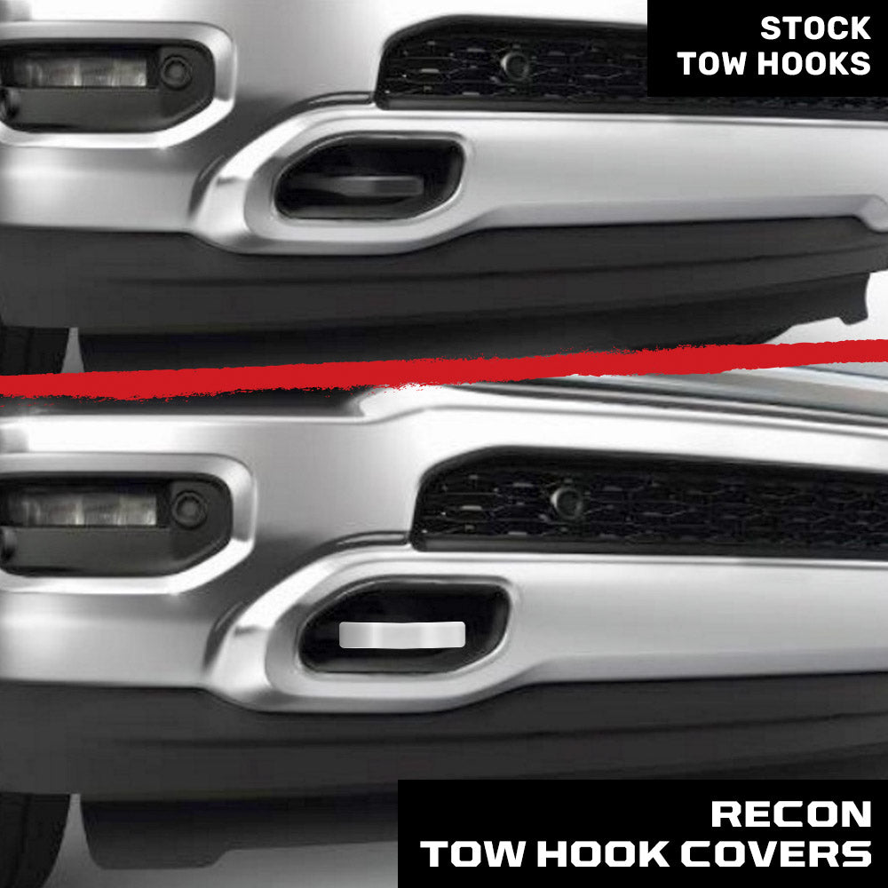 Dodge 19-26 RAM 1500 Tow Hook Covers 2-Piece Set of Silicone Covers Standard & LED Options - Multiple Colors